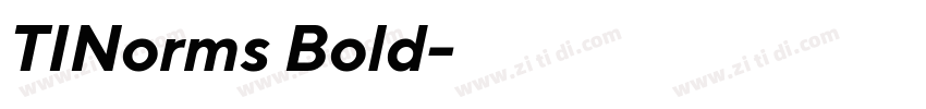 TINorms Bold字体转换